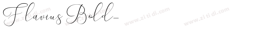Flavius Bold字体转换